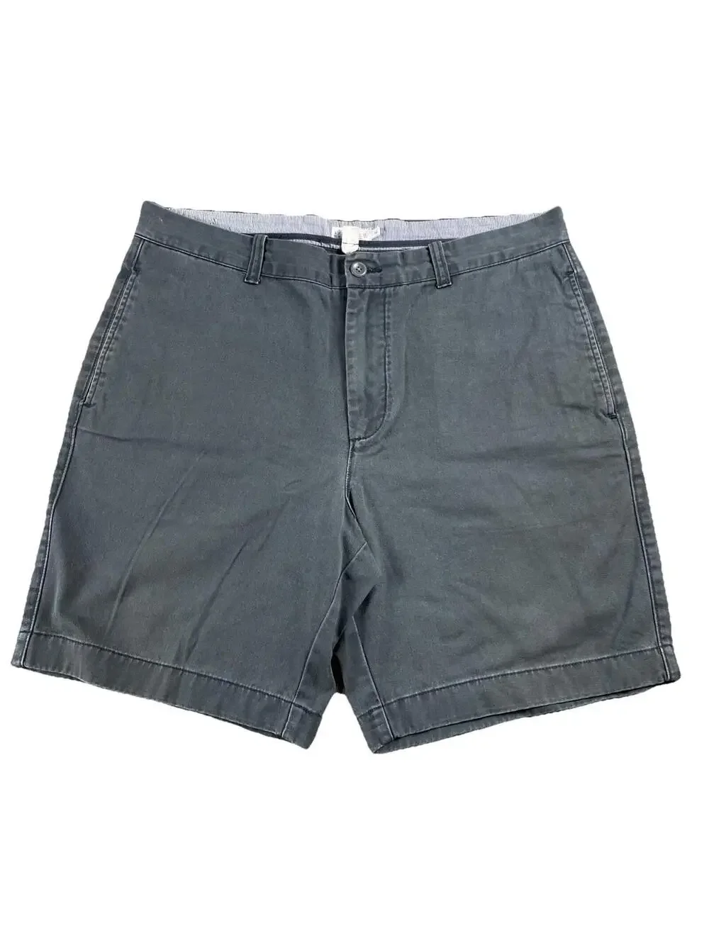 Y2K J. Crew Canvas Chino Shorts Men's 38 X 9” Inseam Moss Green Grey EUC